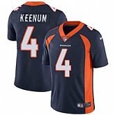 Nike Men & Women & Youth Broncos 4 Case Keenum Navy Alternate NFL Vapor Untouchable Limited Jersey,baseball caps,new era cap wholesale,wholesale hats